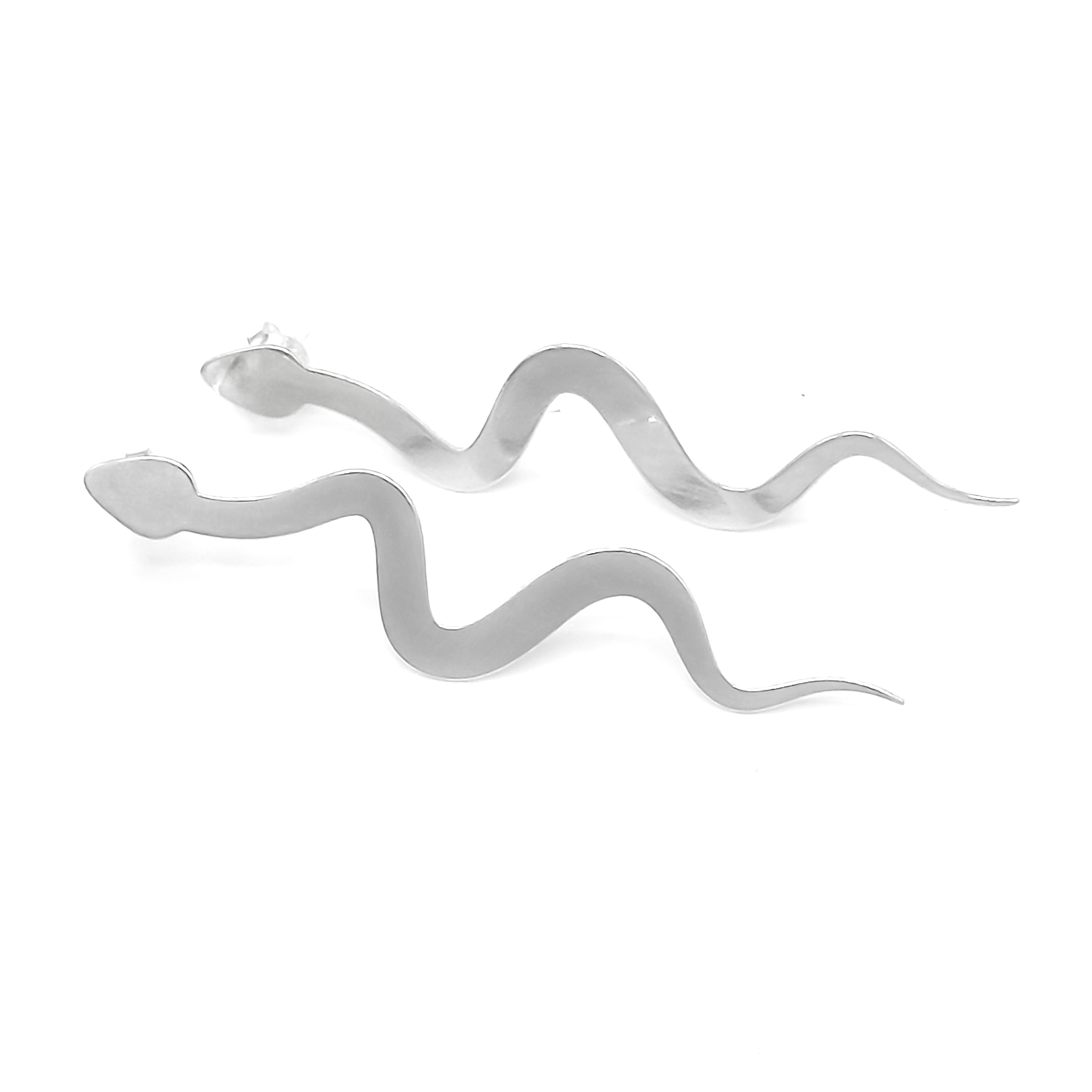 Boucles d'oreilles Serpent en argent 925