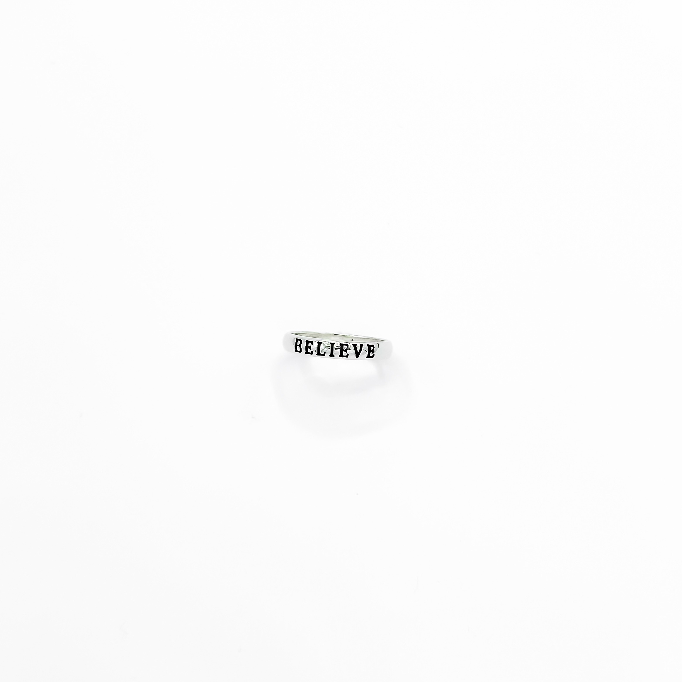Bague Minimaliste Believe en Argent 925