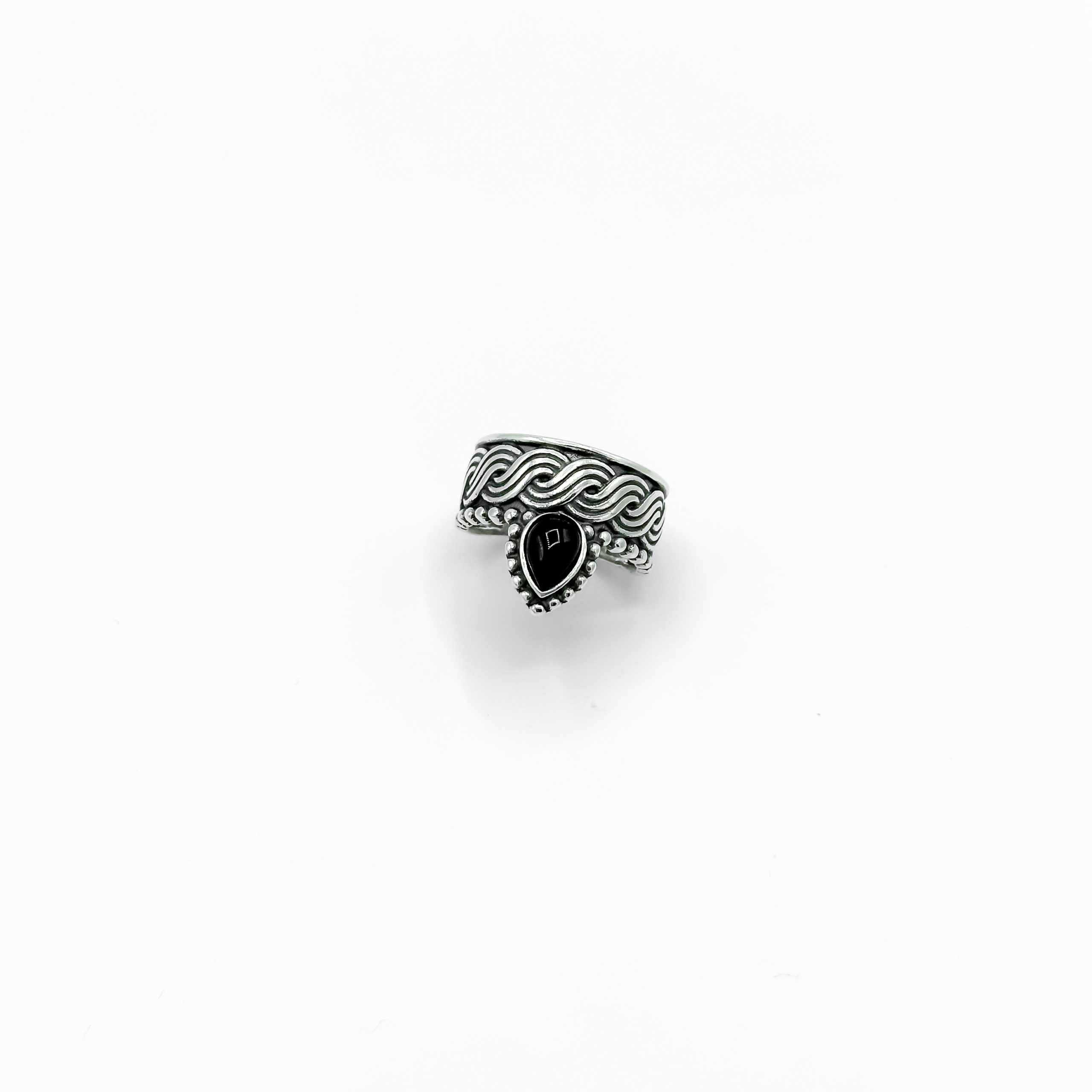 Bague Éclat de l'Onyx en Argent 925