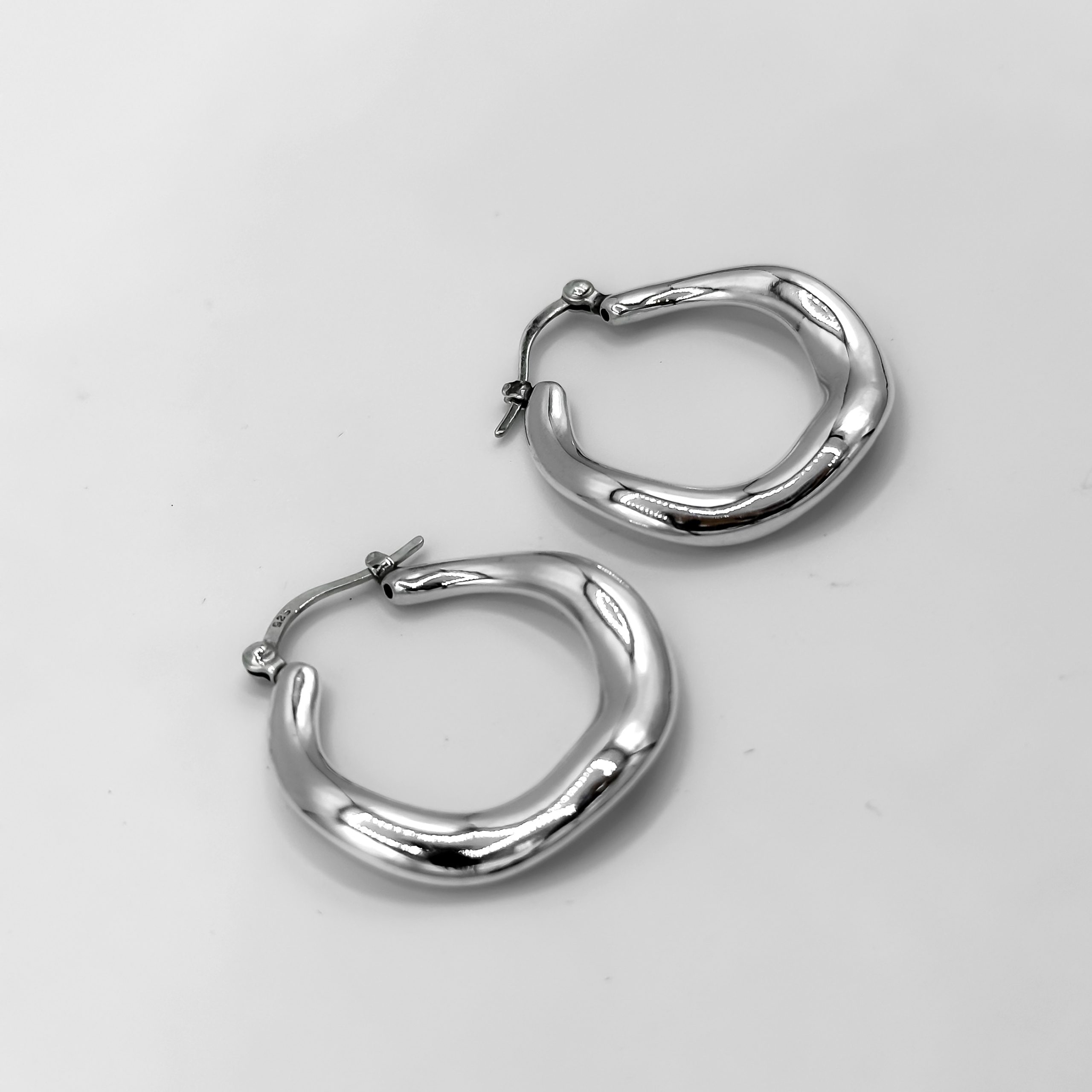 boucles d'oreilles Glamour en argent 925