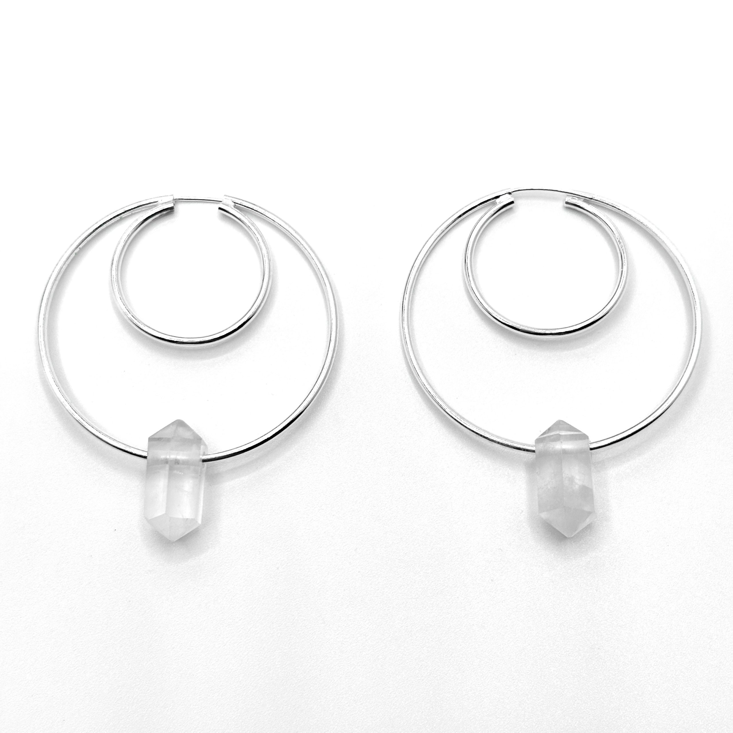 Boucles d'oreilles Éclat Hivernal en argent 925