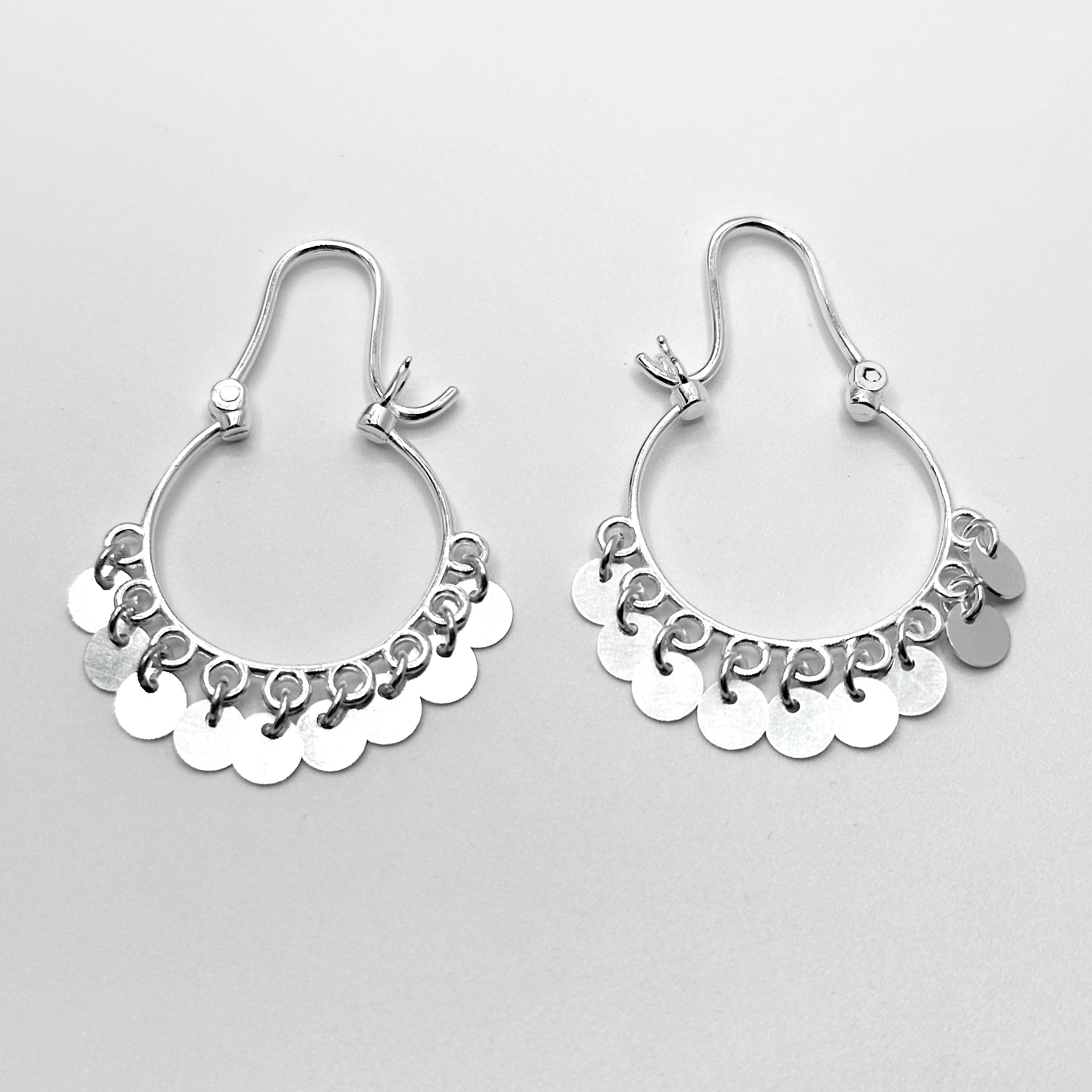Boucles d'oreilles Cercles de Charme en argent 925