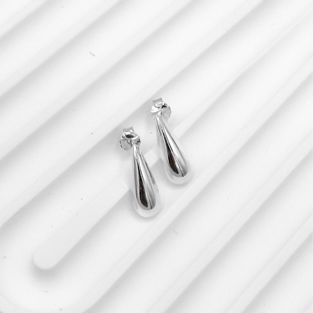 Boucles d’oreilles Goutte Fine Petite – Argent 925